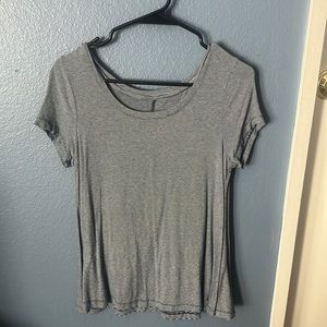 Blue and white striped shirt, Women’s